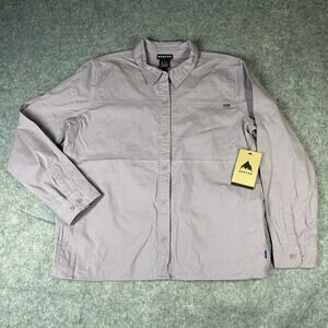 Burton Shirt Men's Large Work Stretch Overshirt Outdoor Workwear Gorpcore Purple